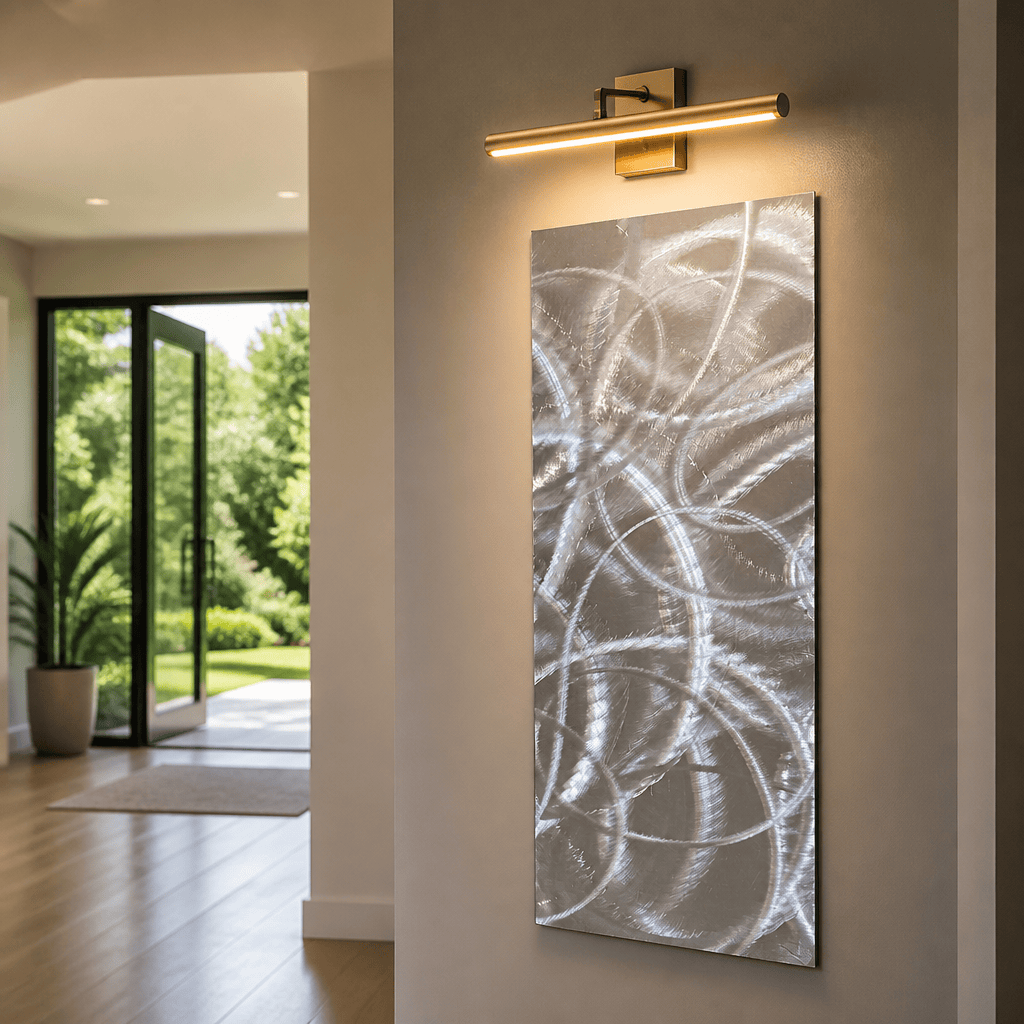 Infinite Orbit - Metal Wall Art 10"x24"