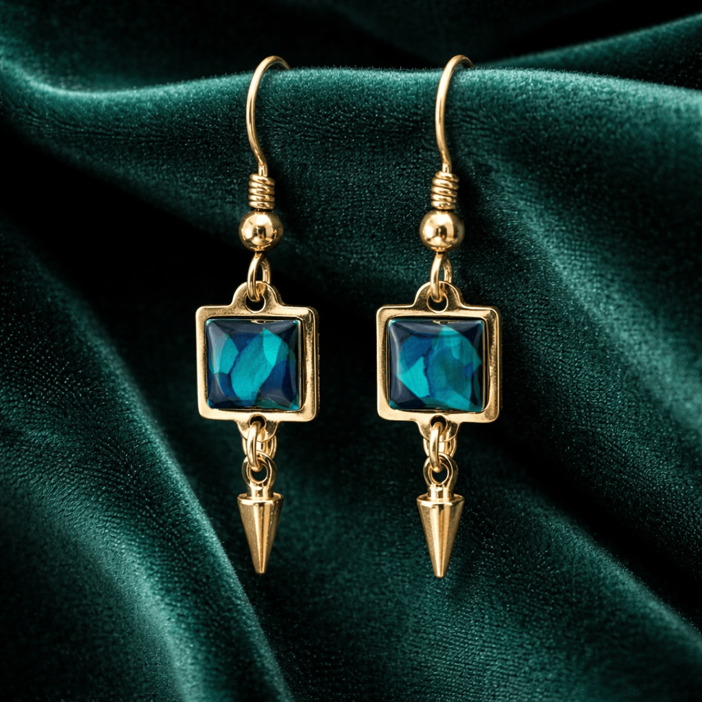 Ocean Depths Earrings 1.25"