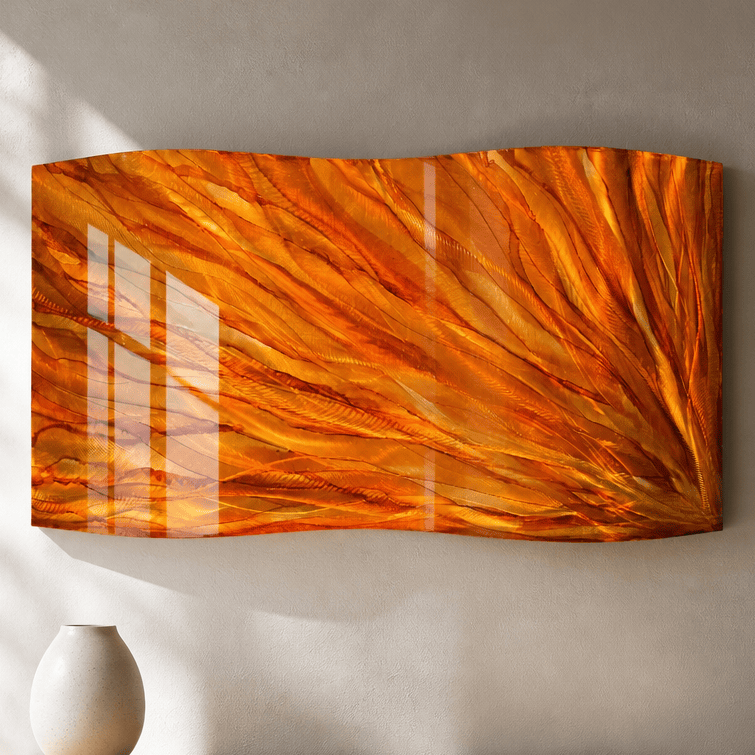 Ember Surge - Metal Wall Art 12"x23"