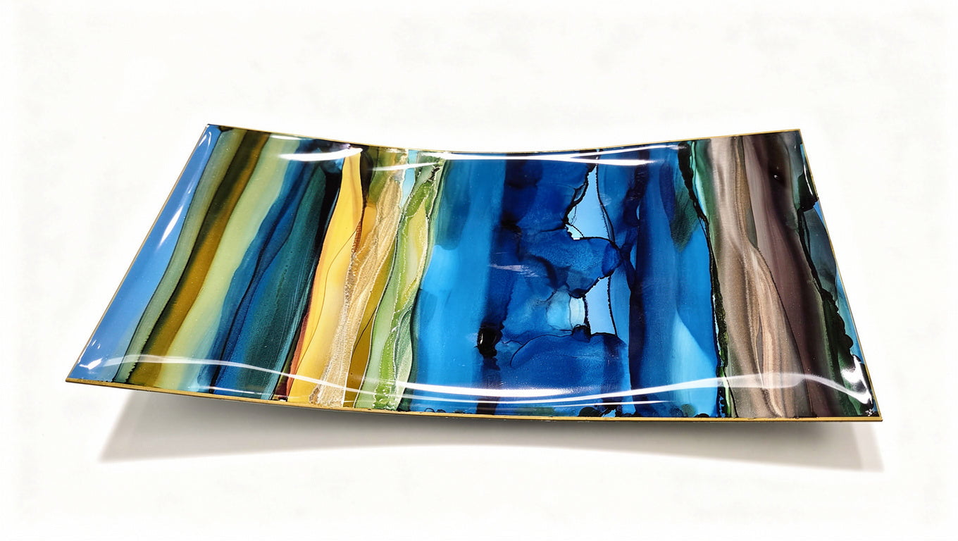 Coastal Drift - Metal Decorative Tray 6"x12"