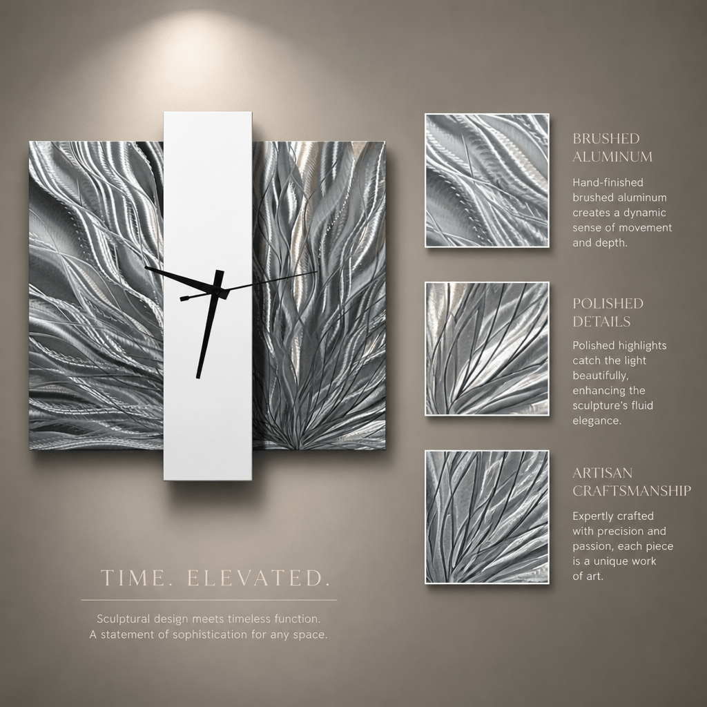 Ascendant - Metal Wall Clock 24"x24"
