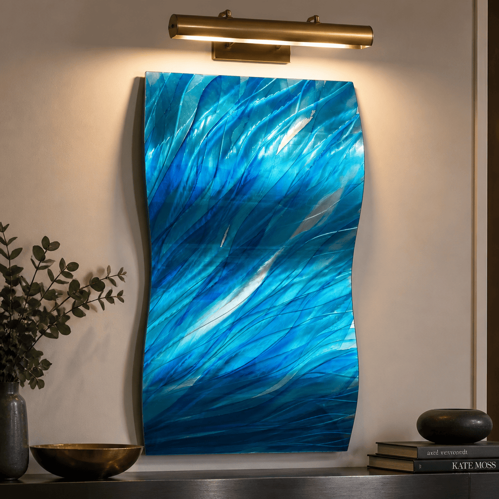 Luminous Current - Metal Wall Art 12"x23"
