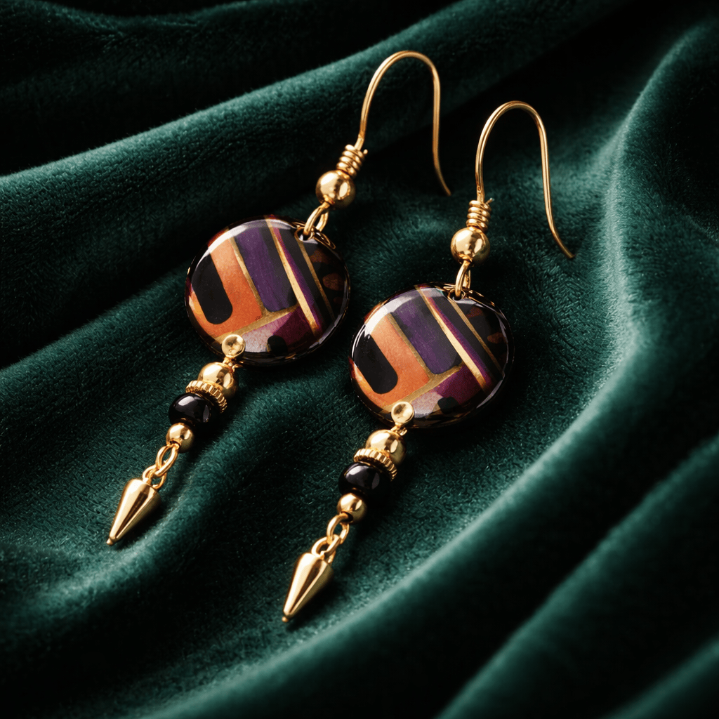 Twilight Mosaic Earrings 1.5"