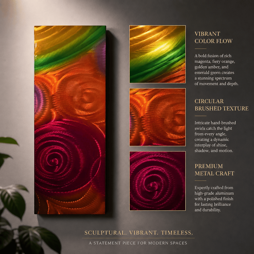 Eternal Bloom - Metal Wall Art 10"x24"
