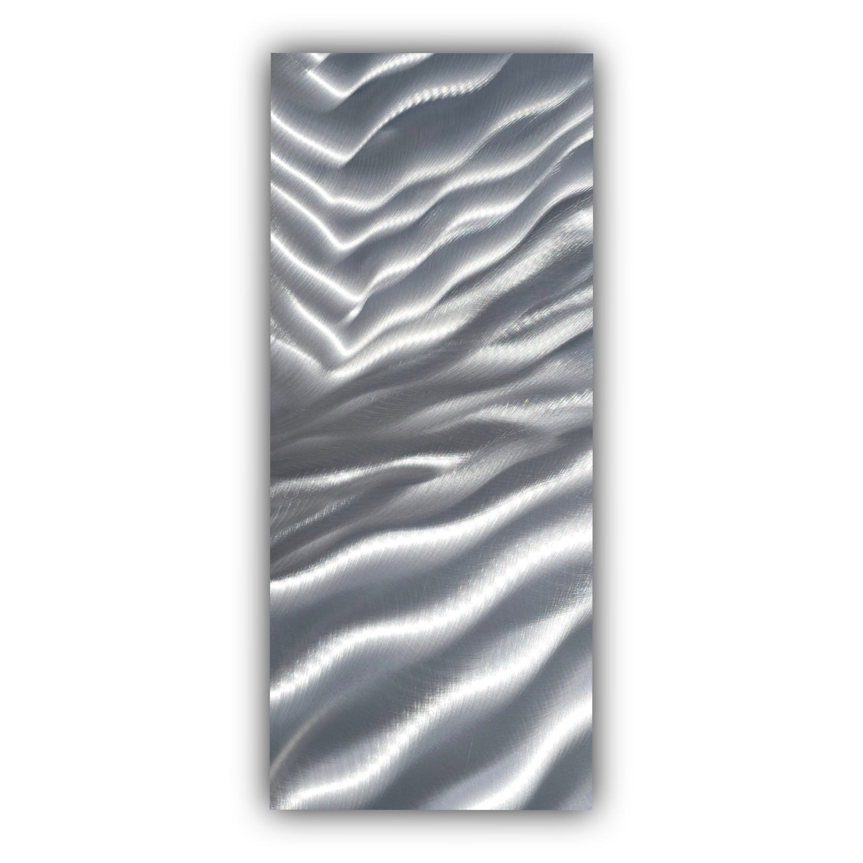 Silver Cascade - Contemporary Metal Wall Art