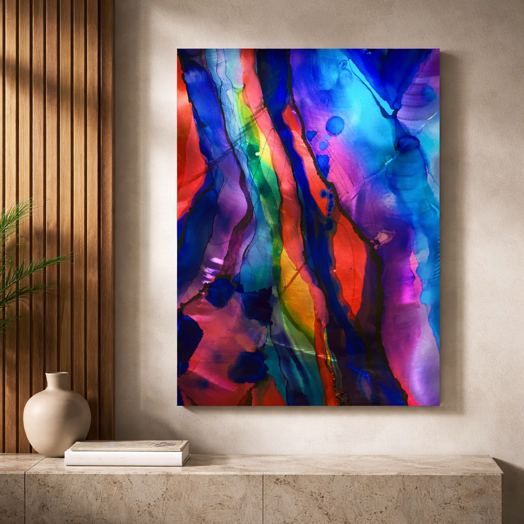 Aurora Surge - Metal Wall Art 15"x20"