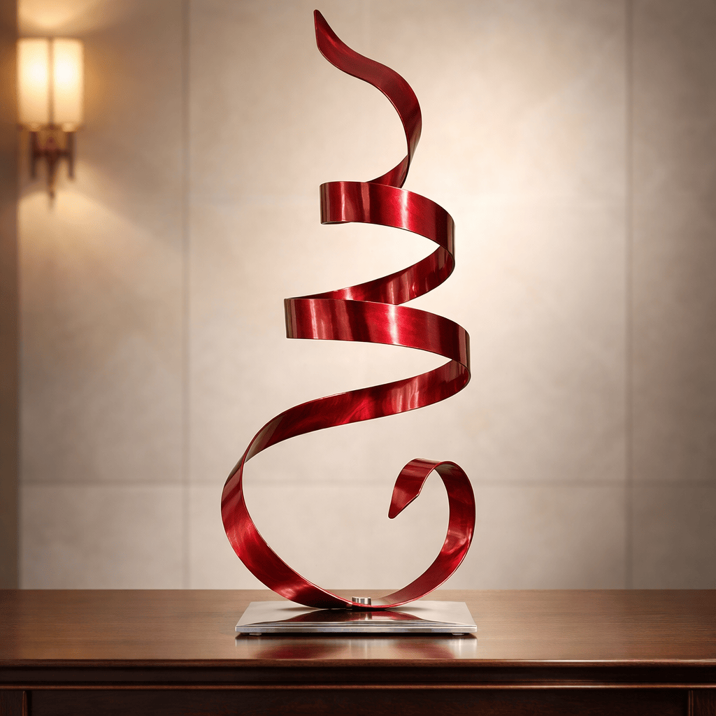Scarlet Ascent -  Metal Sculpture 18"x10"