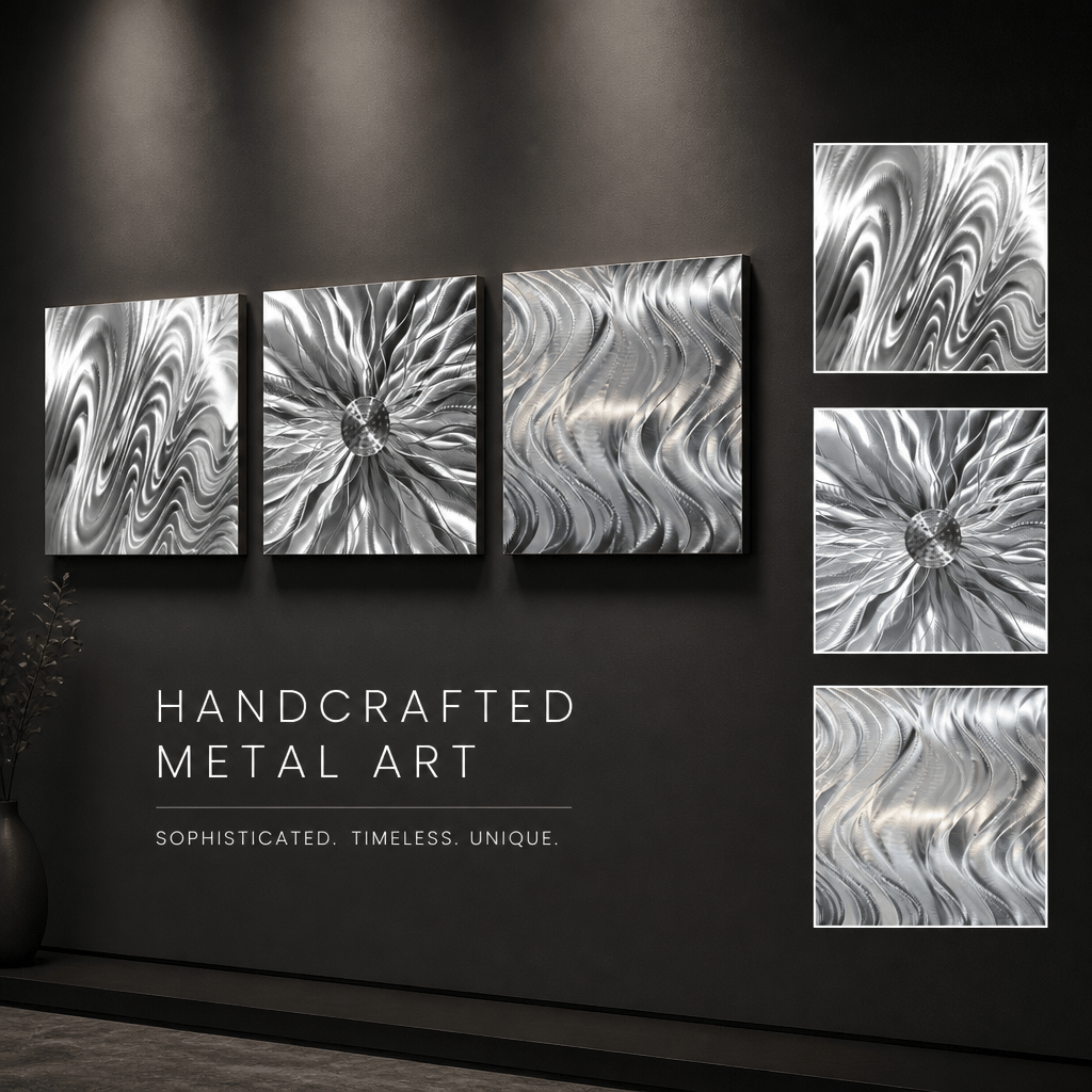 (Between Worlds) - Metal Wall Art 3-Panel 24"x24"