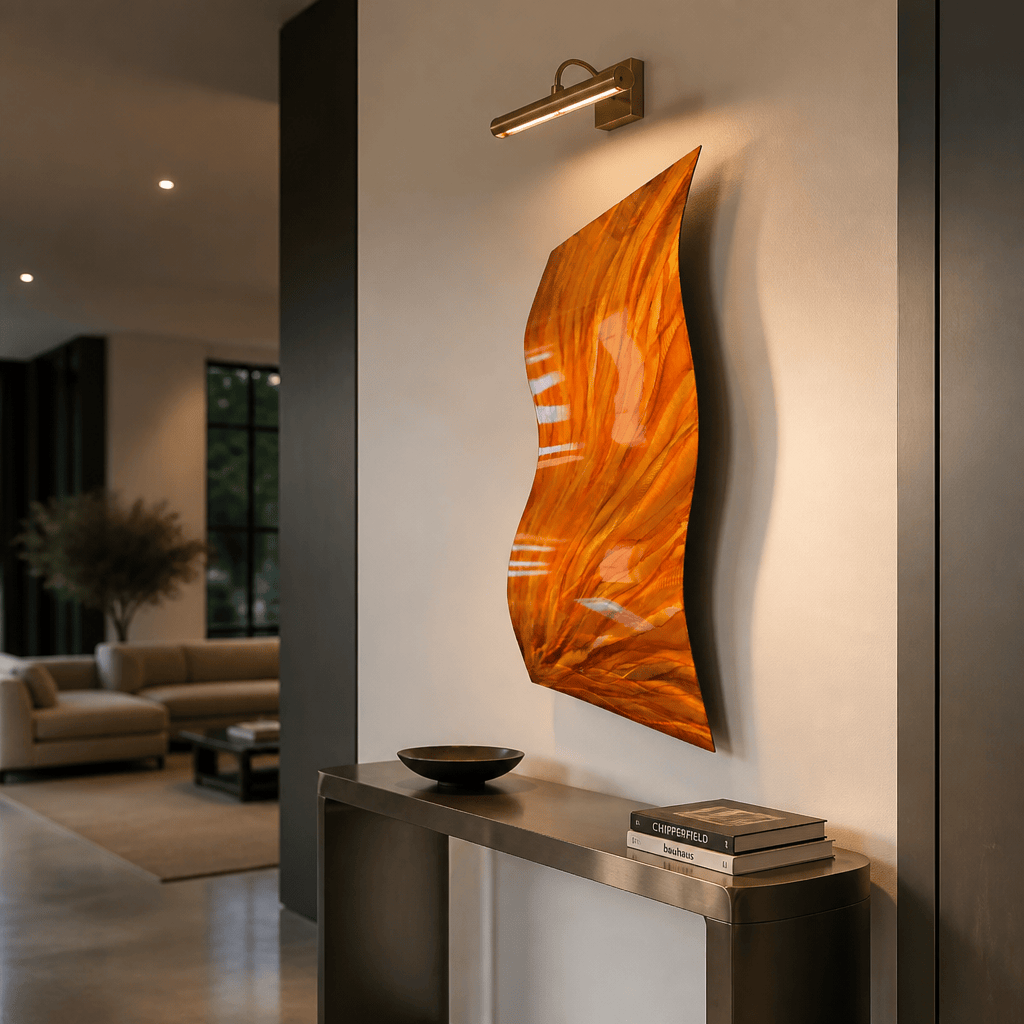 Ember Surge - Metal Wall Art 12"x23"