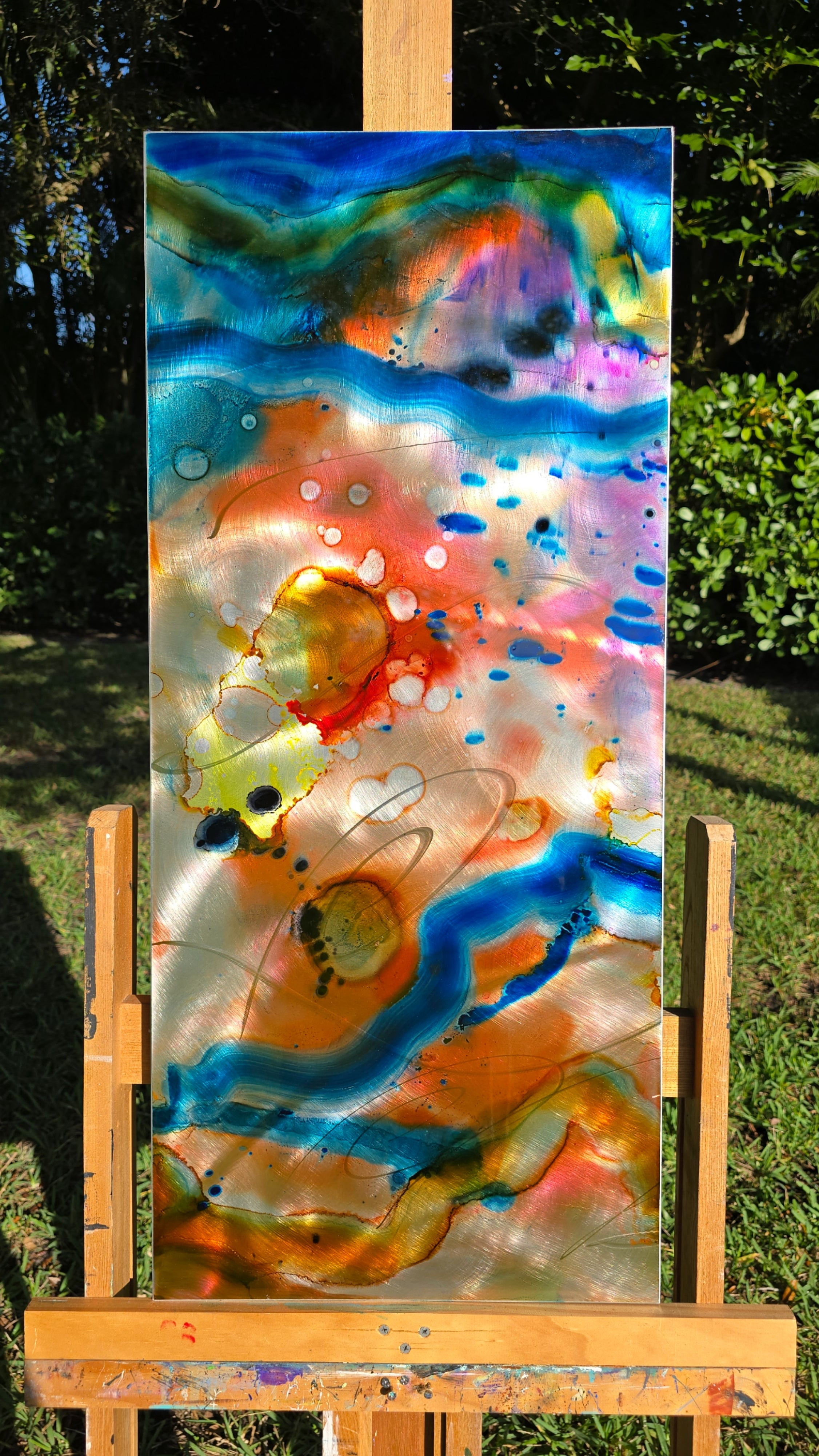 Luminous Awakening - Metal Wall Art 16"x36"