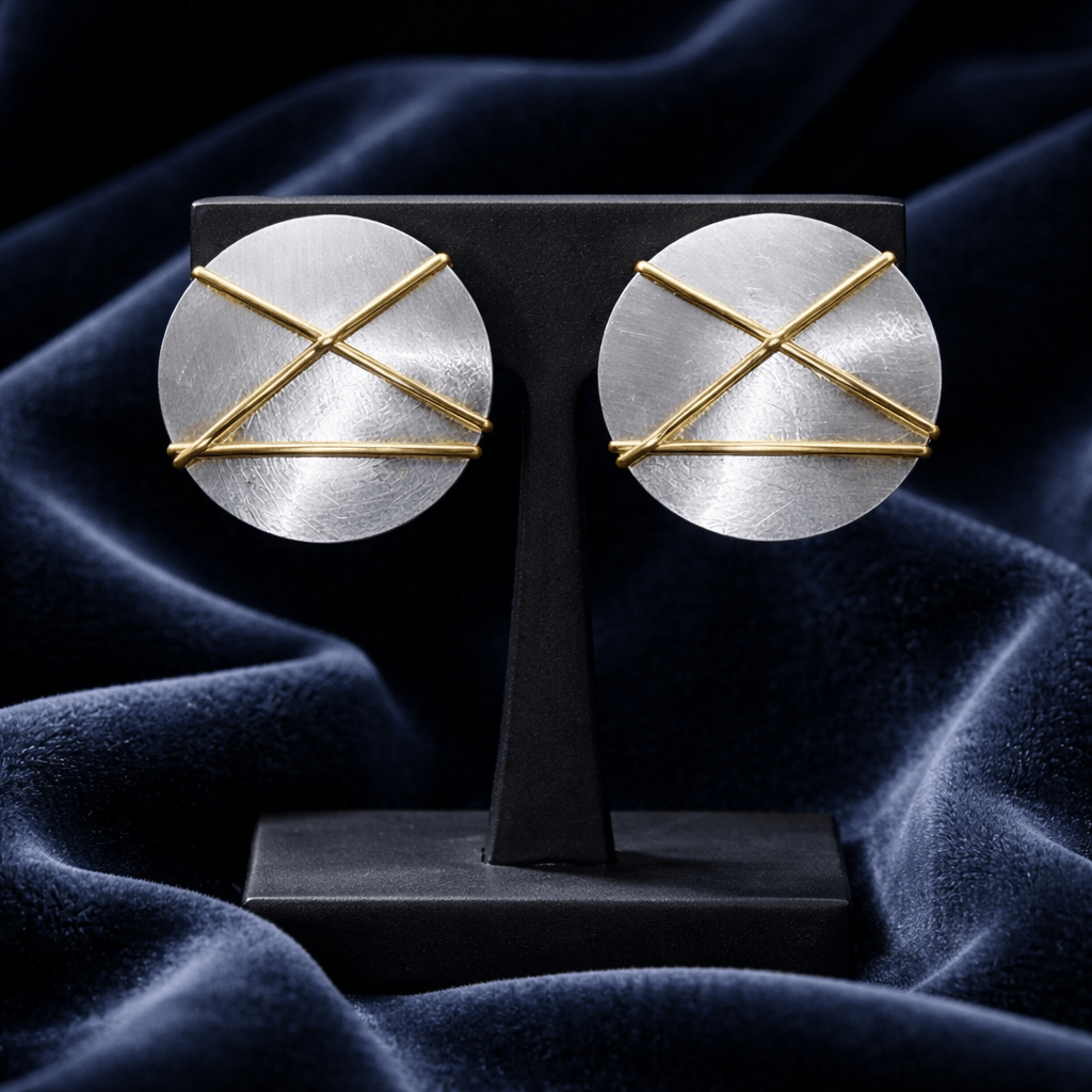 Lunar Disc Earrings 0.5"