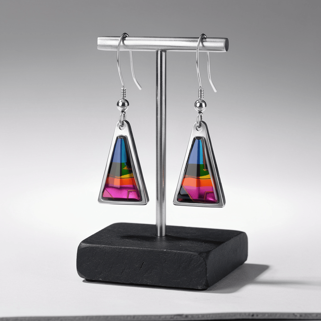 Radiant Prism Earrings 1.25"