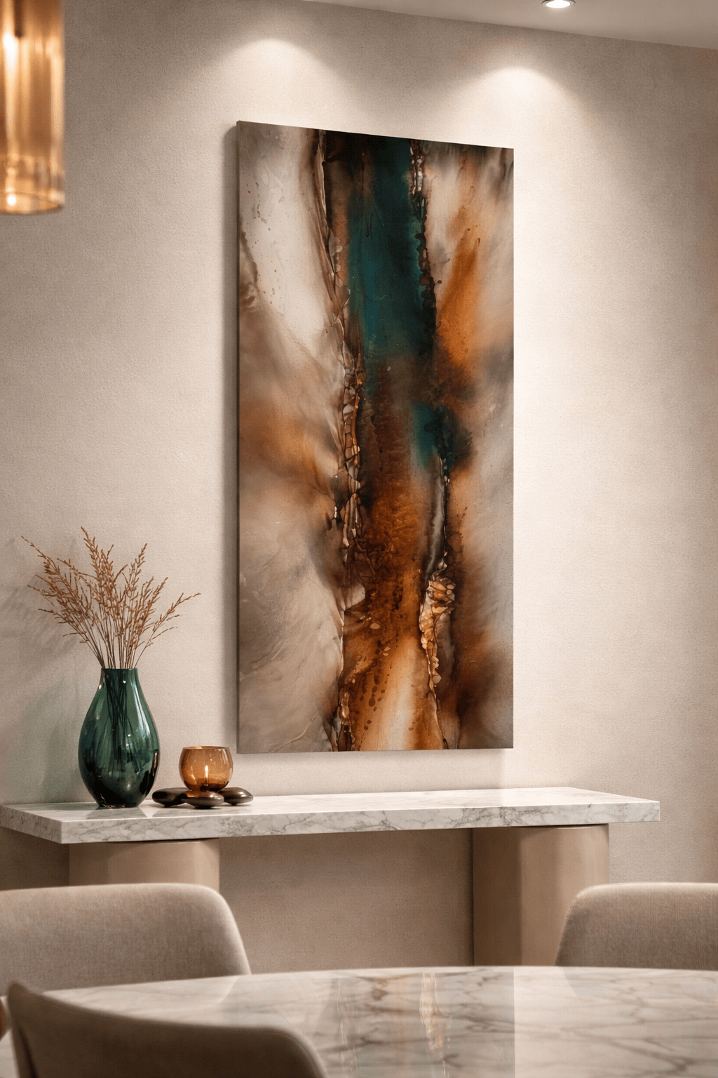 Earthen Tides - Metal Wall Art 24"x48"