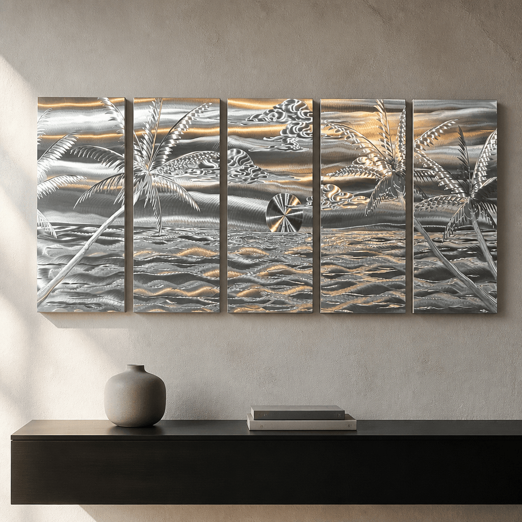 Ripple Zen - Metal Wall Art 64"x24"