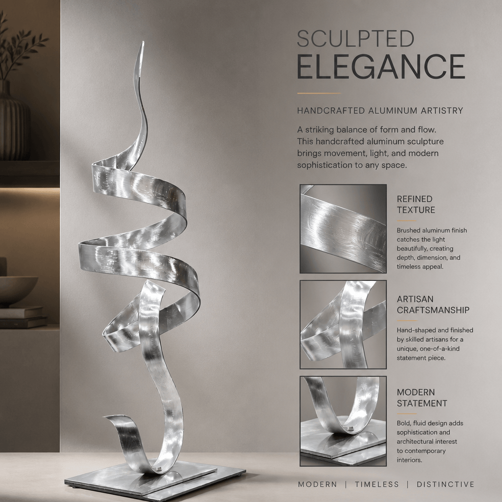 The Undulation - Metal Sculpture 8"x18"
