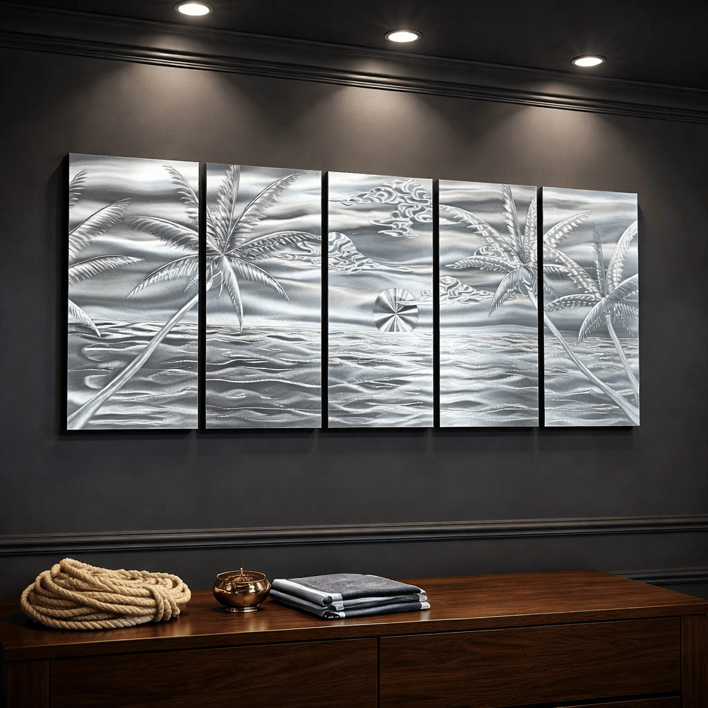 Island Tranquility - Metal Wall Art 24"x64"
