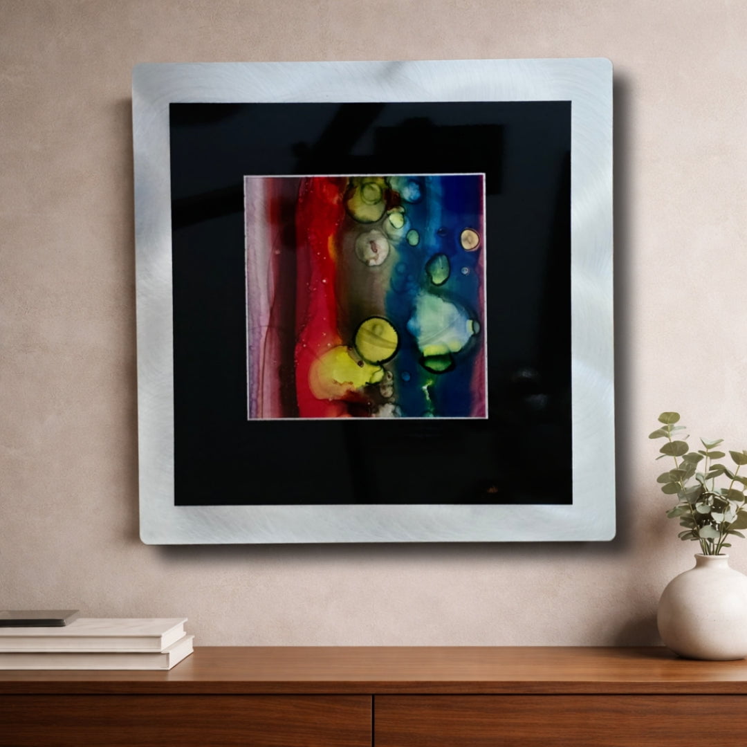 Celestial Drift - Metal Wall Art 12"x12"