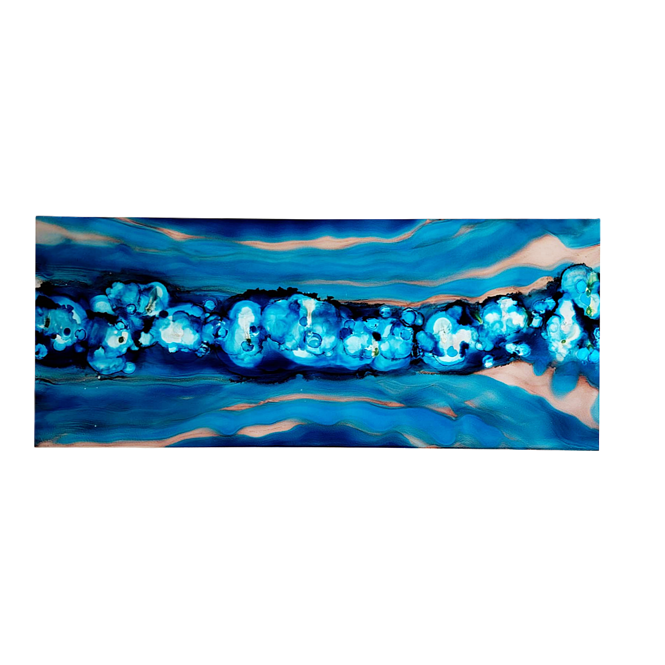 Deep Surge - Metal Wall Art 40"x16"   (gem p38)