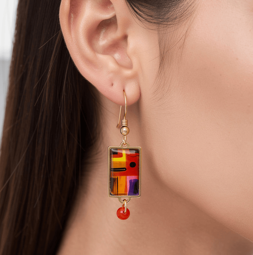 Sunset Gallery Earrings 1.5"