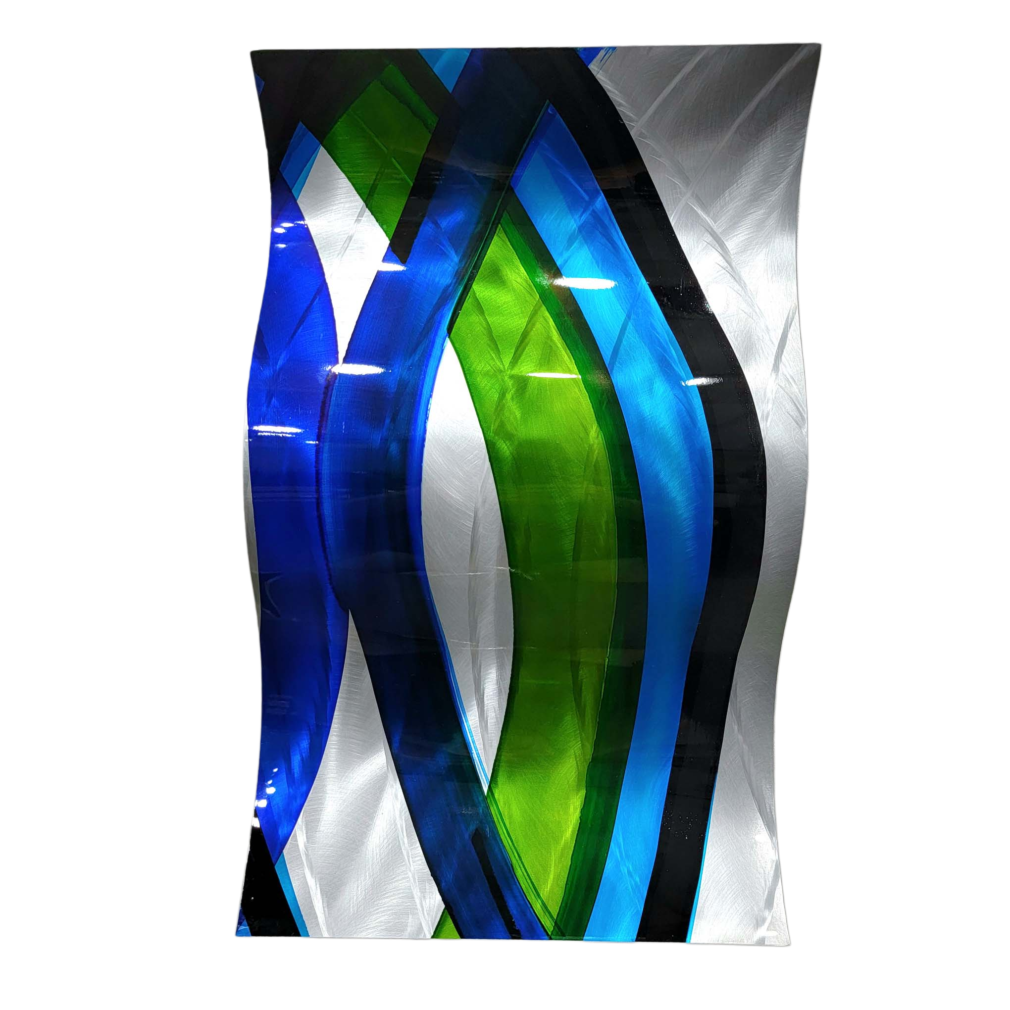 Vivid Tide - Metal Wave Wall Art 12"x19"  (gem p 27)