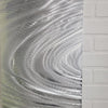 Only 1! Silver Abstract Metal Wall Art Accent by Jon Allen 12" x 24" - P153