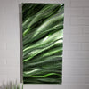 Only 1! Green Abstract Metal Wall Art by Jon Allen 12" x 20.5" - P158