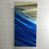 Only 1! Blue Overcast Abstract Metal Wall Art by Jon Allen 12" x 24" - P407