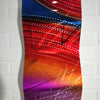 Only 1! Colorful Abstract Metal Wave Wall Art by Jon Allen 9" x 23.5" - W112