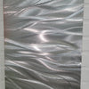 Only 1! Silver Mist Abstract Metal Wall Art by Jon Allen 12" x 24" - MD8