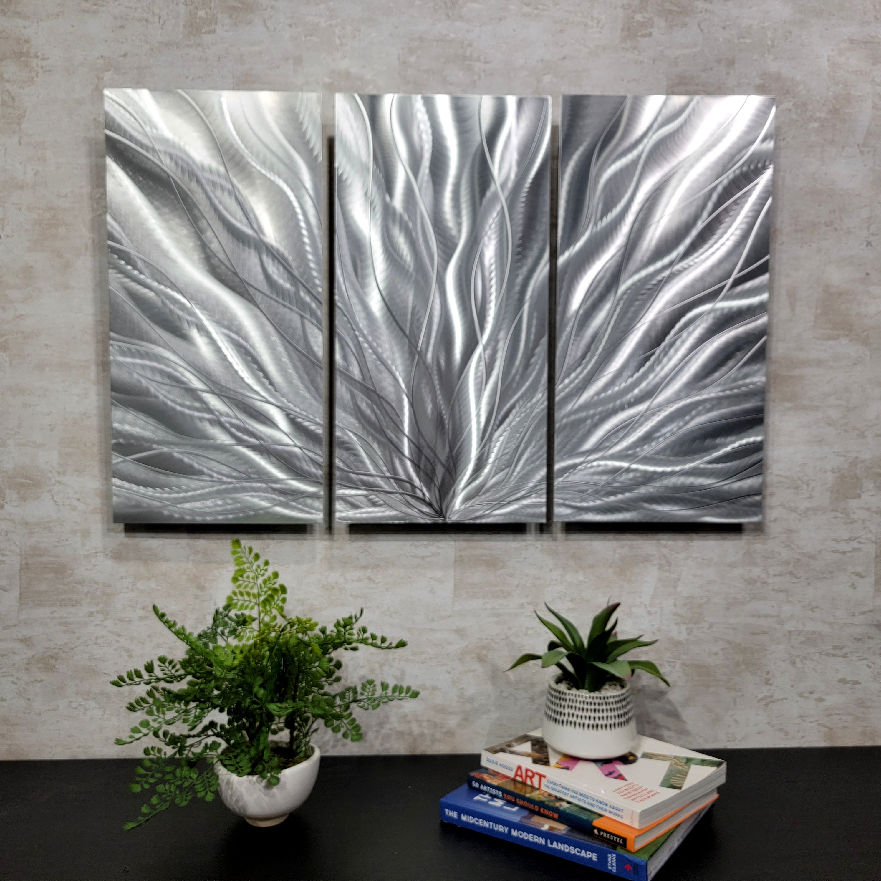 Silver Plumage Triptych