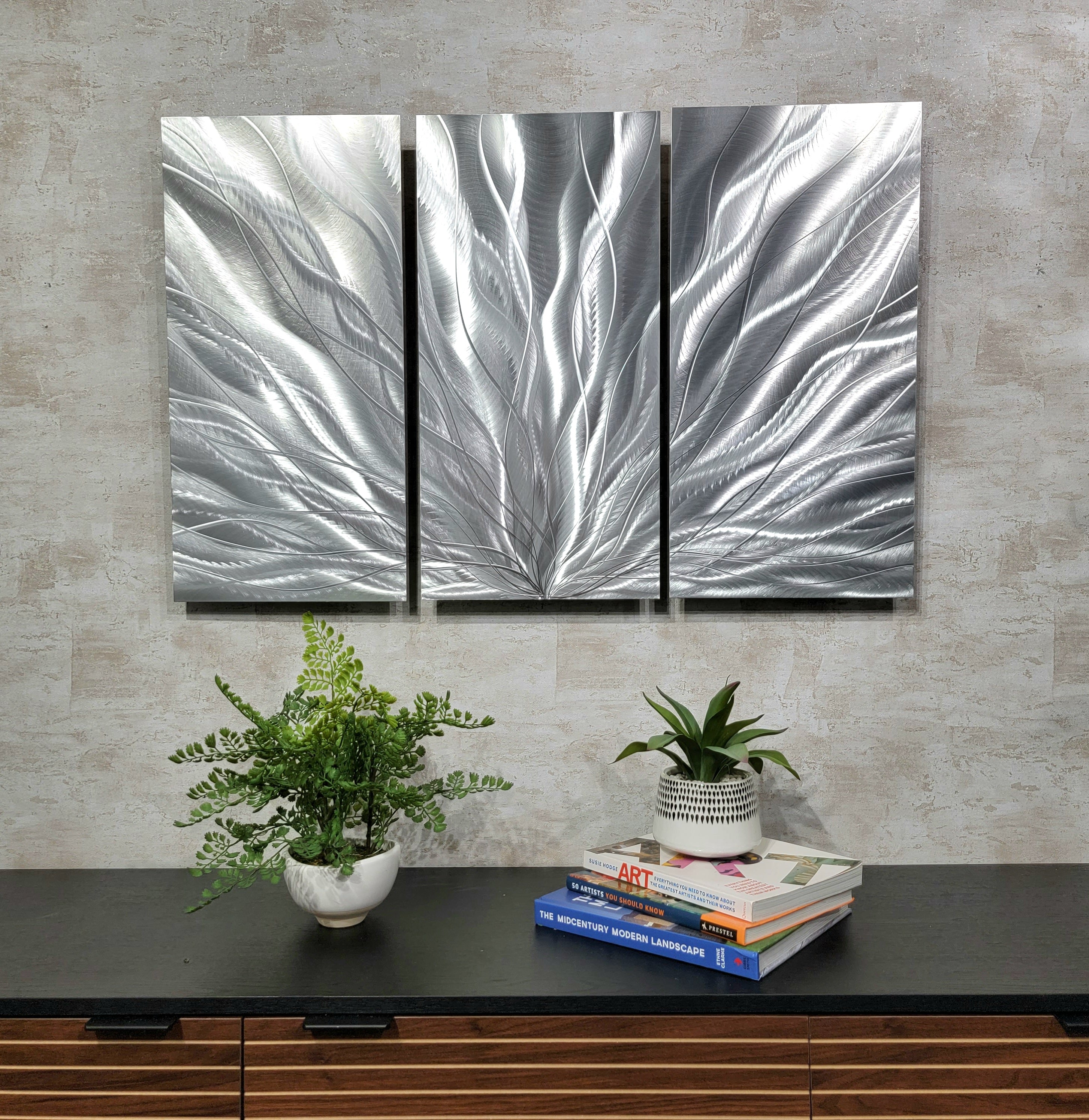 Silver Plumage Triptych