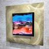 Only 1! Multicolor Abstract Metal Wall Art 12" x 12" by Jon Allen - BM70