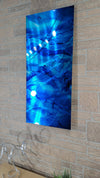 Only 1! Blue  Tones Wall Abstract Art by Jon Allen 36" x 16" - P490