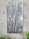 Only 1! Silver Abstract Metal Wall Art by Jon Allen 24" x 12" - P52