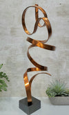 One of a Kind! Copper "Forever and Always" Abstract Metal Sculpture - 27" Tall Home Decor Sculpture - Gem W18