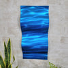 Only One! Blue  Abstract Painting  23" x  11"  Metal  Art by Jon Allen - WAV BLUE 2