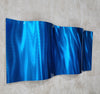 Only One Blue Abstract Painting  23" x 10"  Metal  Art by Jon Allen - WAV BLUE 3