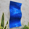 Only One! Blue  Abstract Painting  23" X 12"  Metal  Art by Jon Allen - WAV 210