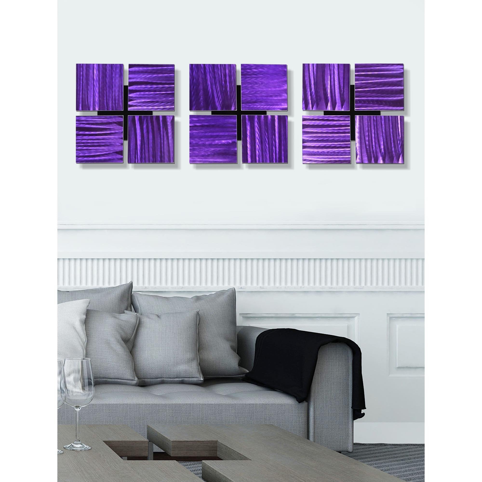 Stunning Purple Metal Wall Decor: Elevate Your Space with Style