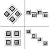 4 Squares White