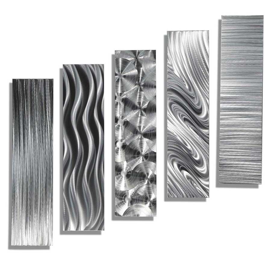 Porch & den Brentmoor Solid Aluminum 6-Inch Decorating Letter - Modern & Contemporary - Silver/Q