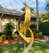 Statements2000 Metal Art Sculpture Indoor & Outdoor Art, Garden Sculpture - Gold Maritime Massive by Jon Allen
