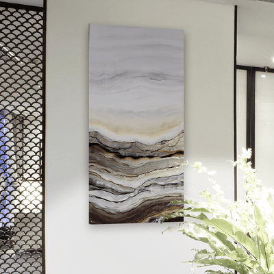 1/1 Original Abstract Earth Tone Painting by Jon Allen 24" x 48" - Sedona II