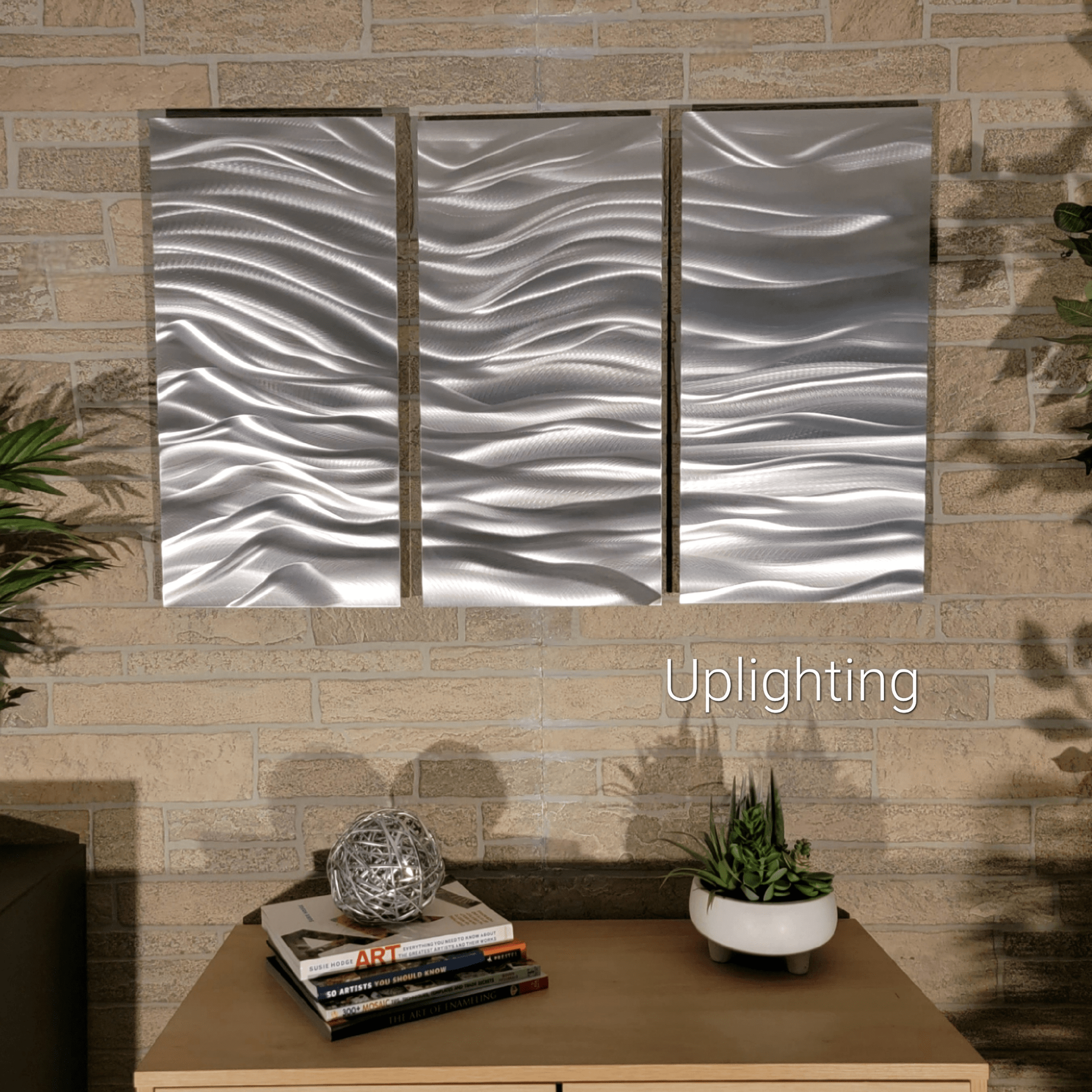 NEW! Silver Euphoria Triptych