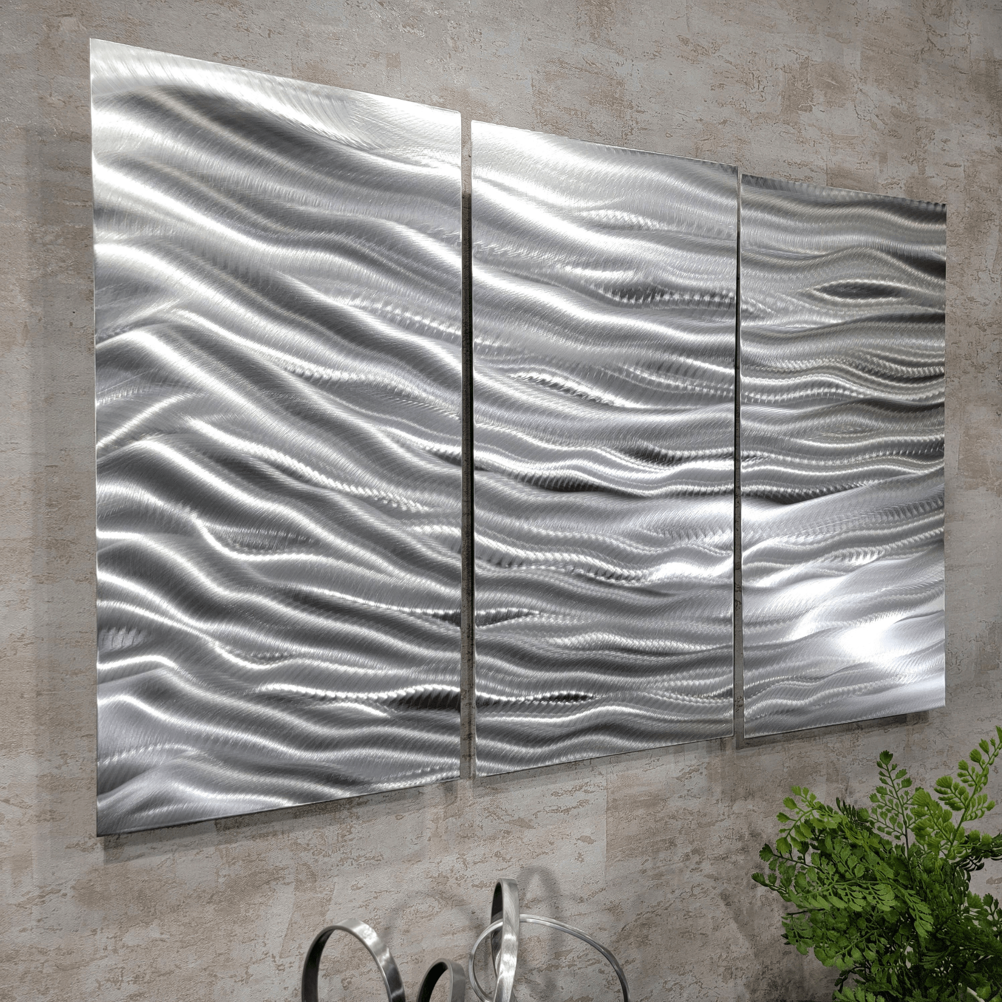 NEW! Silver Euphoria Triptych