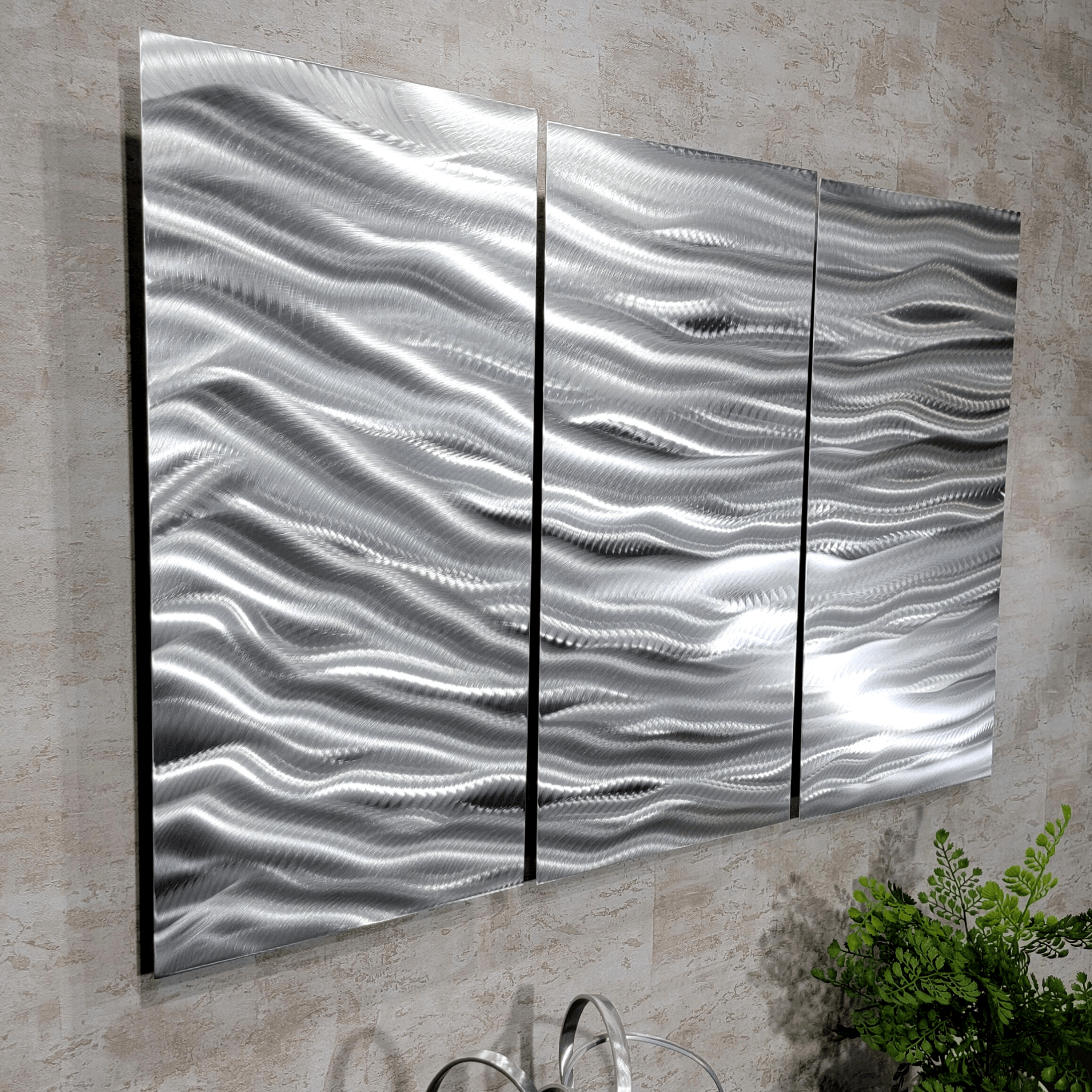 NEW! Silver Euphoria Triptych