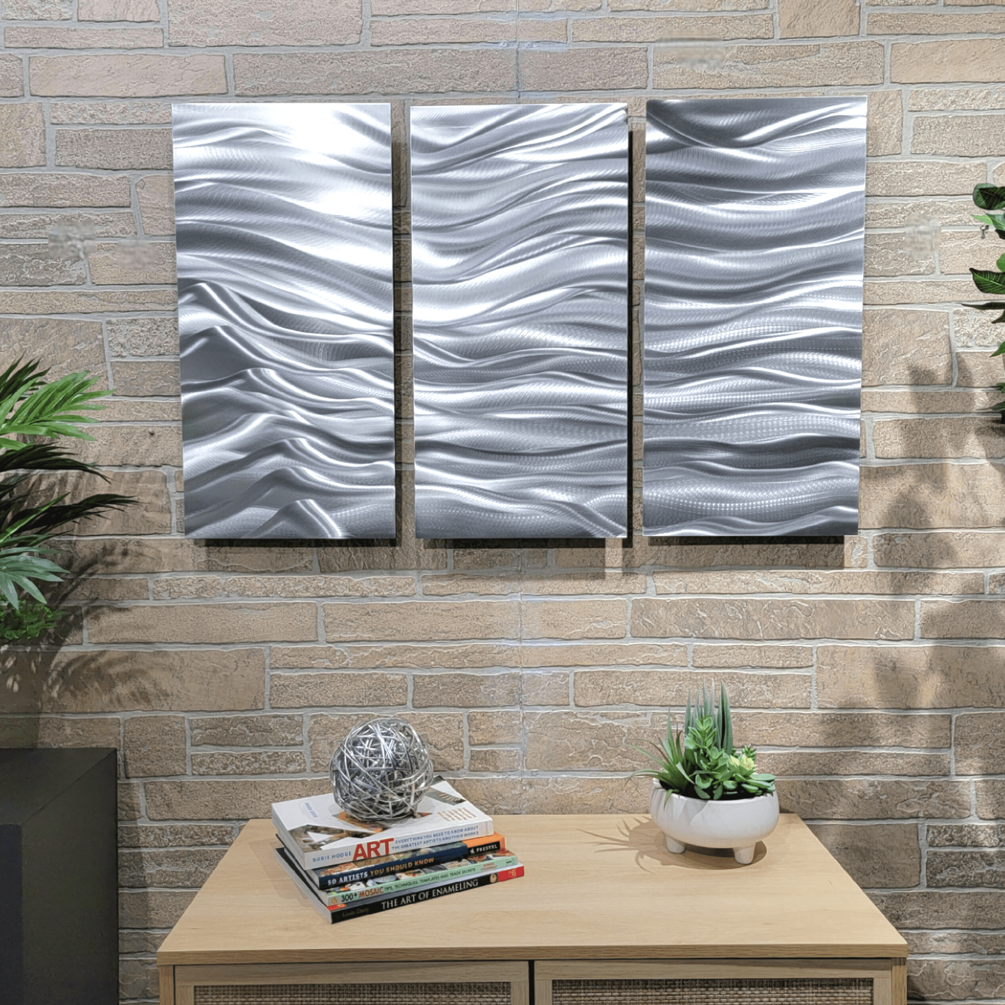 NEW! Silver Euphoria Triptych