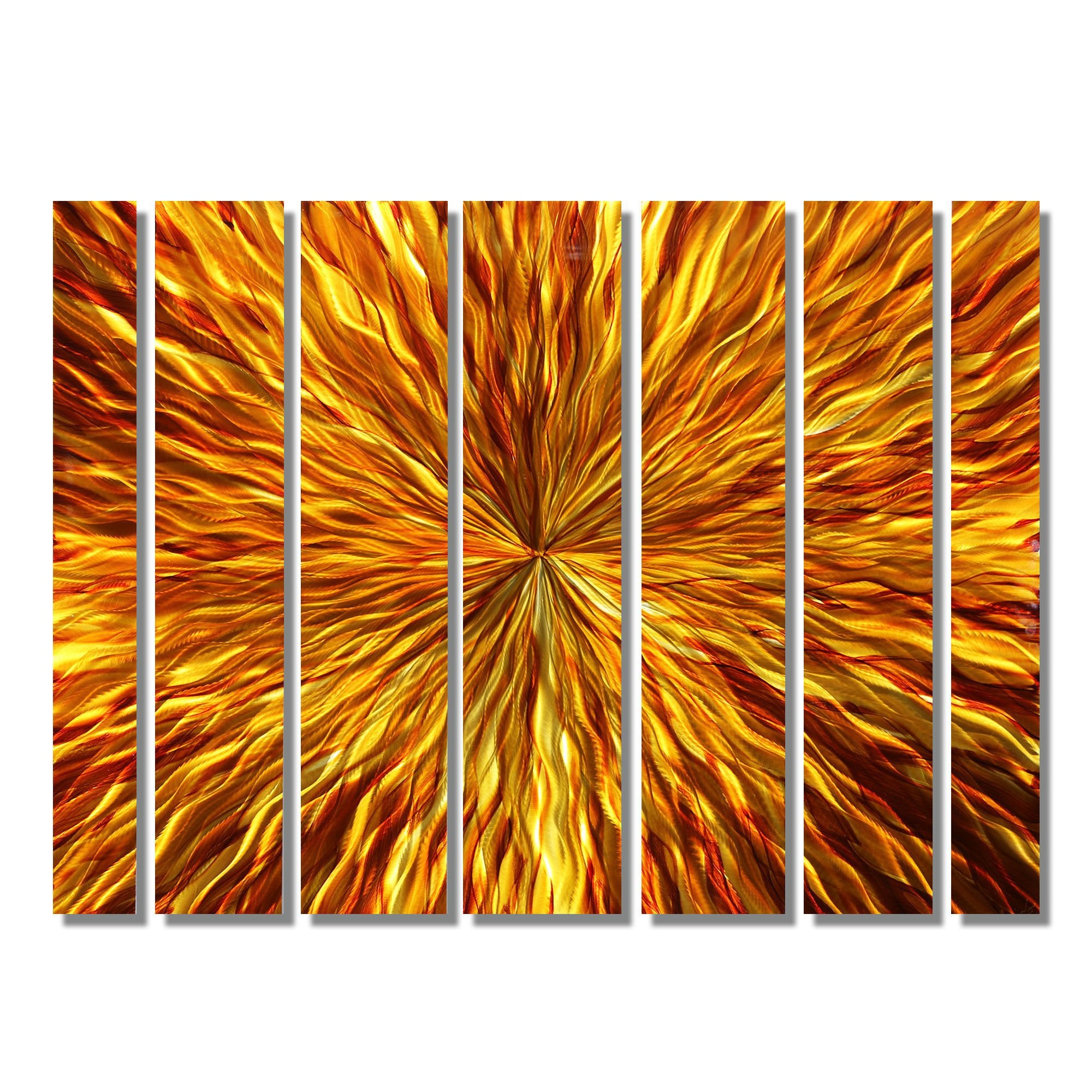 Amber Vortex Wall Panel XL