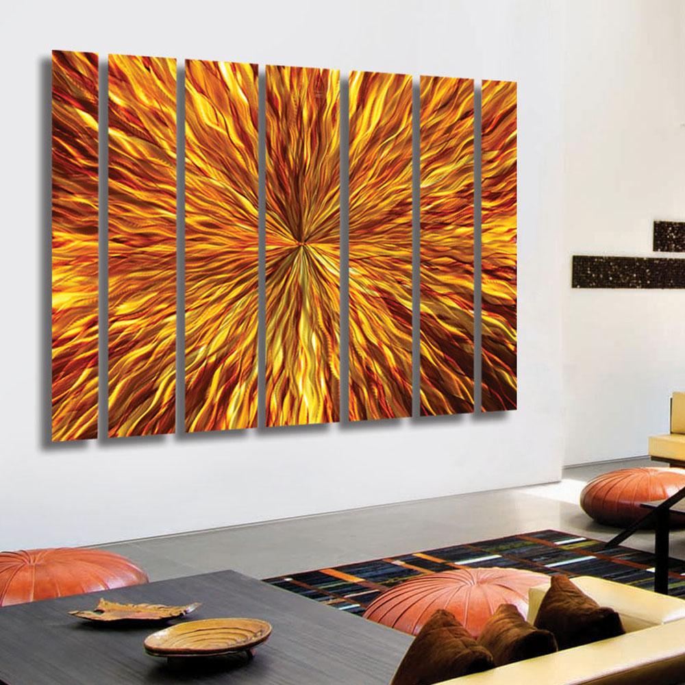 Amber Vortex Wall Panel XL