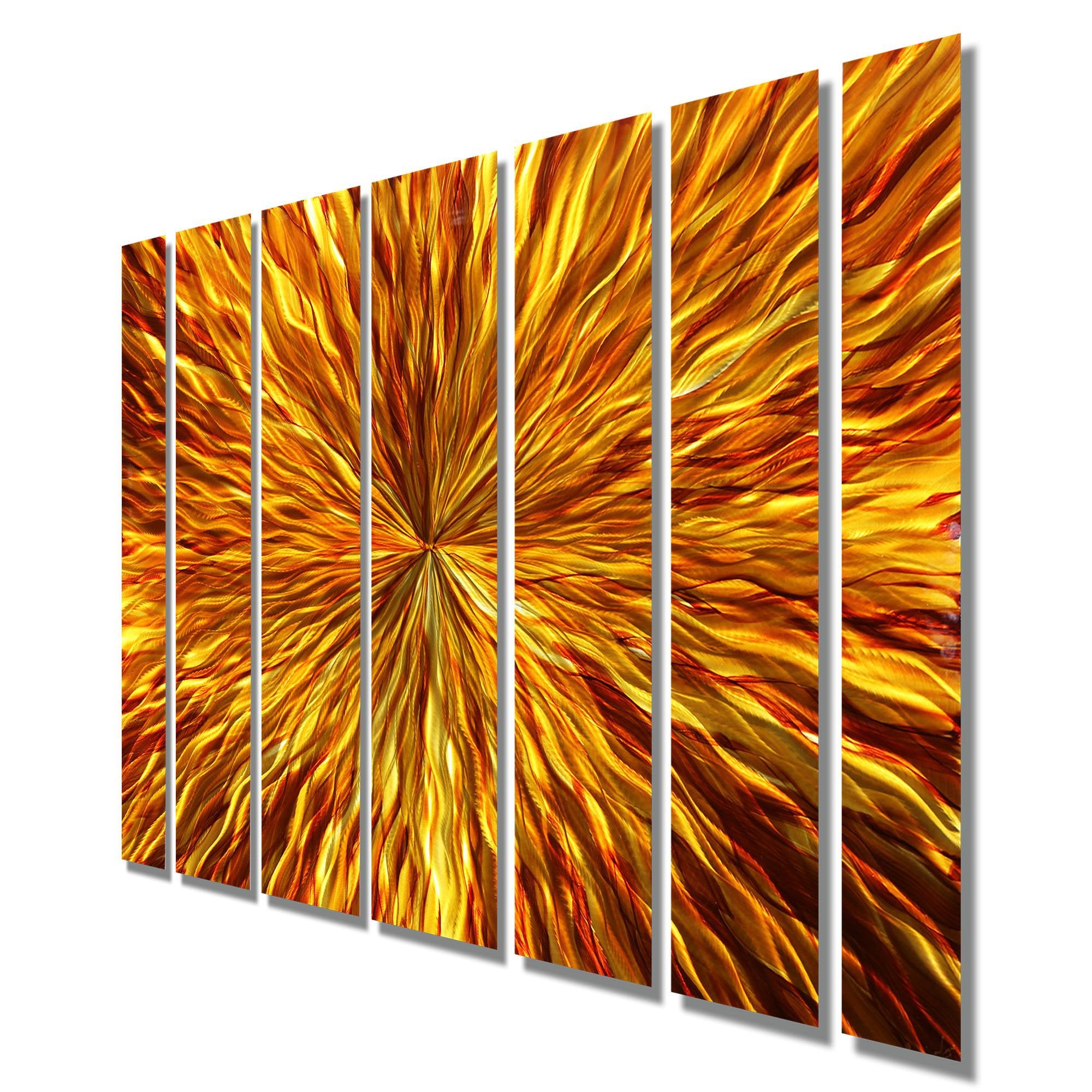 Amber Vortex Wall Panel XL